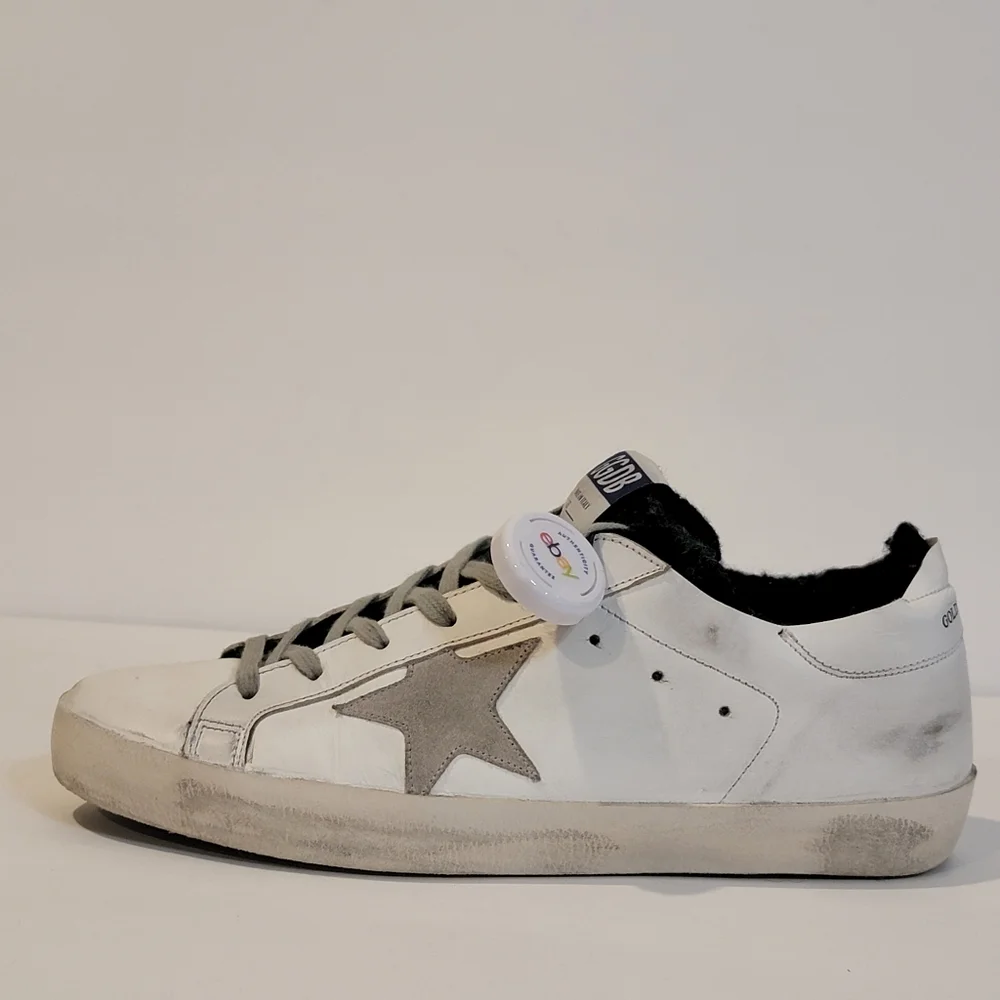 Golden Goose Sneakers womens or mens size 40 Superstar white wool liner thermal - Picture 13 of 15